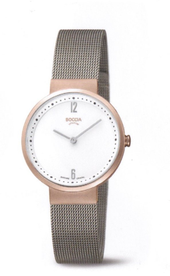 Boccia Quarzuhr Boccia Titan Damenuhr 3283-06 von Boccia