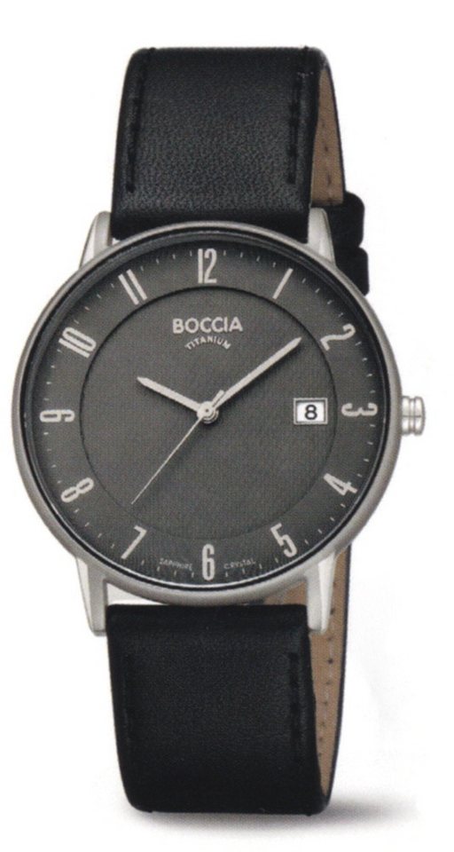 Boccia Quarzuhr Boccia Titan Herrenuhr 3607-05 von Boccia