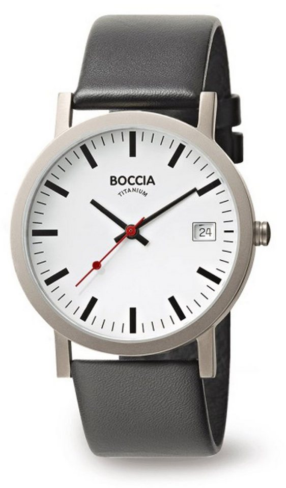 Boccia Quarzuhr Herrenuhr Allergikerfreundlich - Boccia Modell: 3622-01 von Boccia