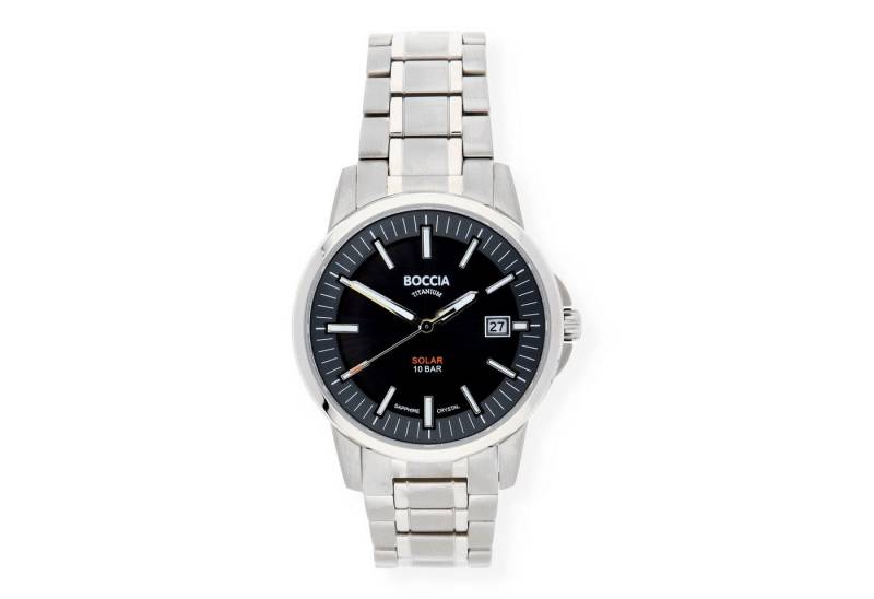 Boccia Solaruhr Boccia Herren Uhr 3643-04 Solar Titan mit Datumsanzeige, (1-tlg) von Boccia