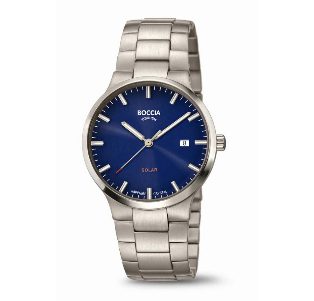 Boccia Solaruhr Boccia Herrenarmbanduhr Solar 3652-02 Titan, (1-tlg) von Boccia