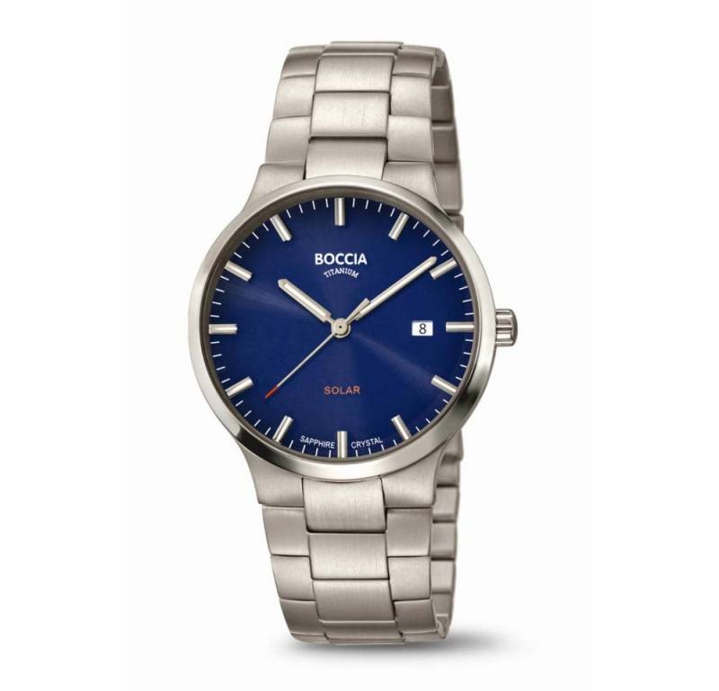 Boccia Solaruhr Boccia Herrenarmbanduhr Solar 3652-02 Titan, (1-tlg) von Boccia
