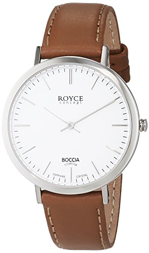 Boccia Damen-Armbanduhr Analog Quarz Leder 3590-01 von Boccia