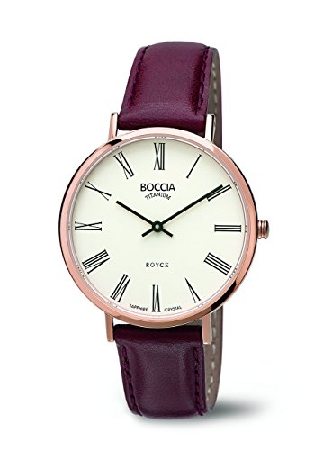 Boccia Damen-Armbanduhr Analog Quarz Leder 3590-07 von Boccia