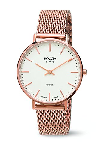 Boccia Damen-Armbanduhr Analog Quarz Edelstahl 3590-09 von Boccia