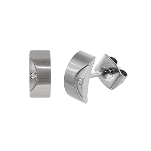 Boccia Damen-Ohrstecker Titan mattiert Diamant (0.01 ct) weiß Brillantschliff - 05007-02 Boccia Damen-Ohrstecker Titan mattiert Diamant (0.01 ct) weiß Brillantschliff - 05007-02 von Boccia