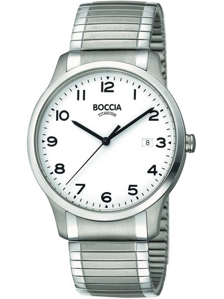 Boccia Quarzuhr Boccia 3616-01 Herrenuhr Zugband Titanium 39mm 5ATM Boccia 3616-01 Herrenuhr Zugband Titanium 39mm 5ATM von Boccia