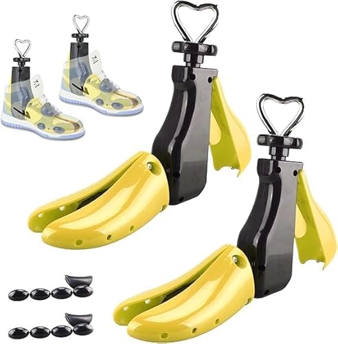Bocguy 2 Stück Schuhdehner, 4-Wege Schuhspanner Herren 0,5 bis 1 Größe Vergrößern, Schuhdehner Schuhweiter für Einstellbare 40-47 Größe Schuspanner Länge und Breite, Schuhspanner Damen & Herren von Bocguy