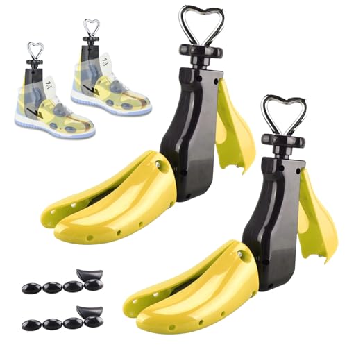 Bocguy 2 Stück Schuhdehner, 4-Wege Schuhspanner Herren 0,5 bis 1 Größe Vergrößern, Schuhdehner Schuhweiter für Einstellbare 35-42 Größe Schuspanner Länge und Breite, Schuhspanner Damen & Herren von Bocguy