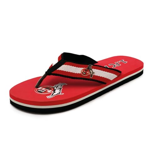 Bock op Kölle 1.FC Köln Flip Flops, Zehentrenner, versch. Größen (Rot, EU Schuhgrößensystem, Erwachsene, Numerisch, M, 40) von Bock op Kölle