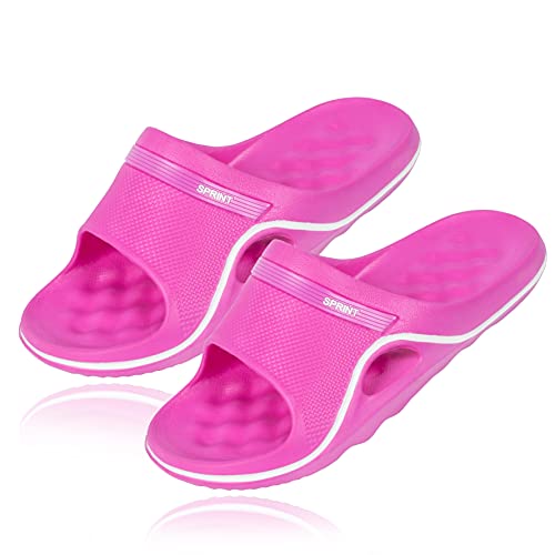 Bock op Kölle Badelatsche Badelette Unisex-Erwachsene Sprint Sport Dusch- & Badeschuhe (2X Pink 40-41) von Bock op Kölle