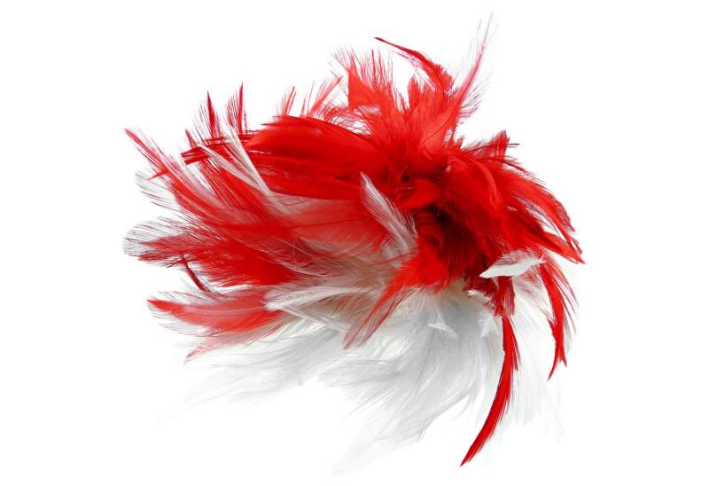 Bock-op-Kölle Haarclip Haarclip mit Federn Haarschmuck Karneval, Bunt von Bock-op-Kölle