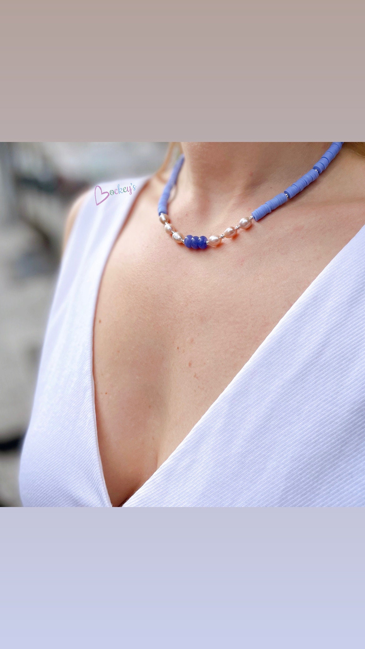 Echte Perlenkette Kurz Süßwasserperlen Barbie Kette Vergoldet Perlen Schmuck Geschenk Für Sie Mama Oma Muttertag Geburtstagsgeschenk von BockeysShop