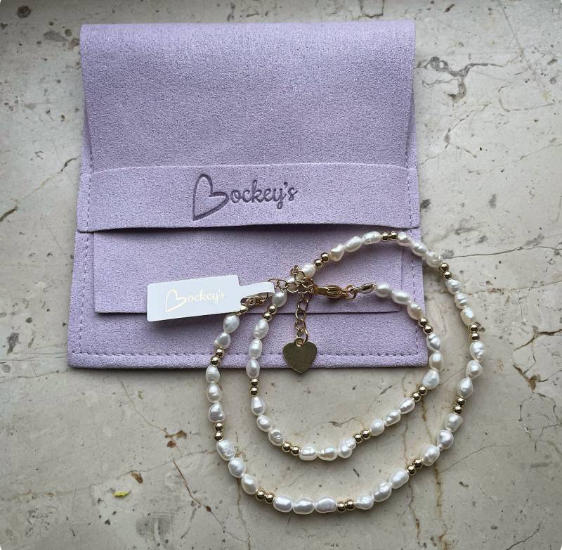 Süßwasserperlenkette Echte Perlenkette Dünn Layering Ketten Edelstahlkette Versilbert Geschenk Für Sie Mama Oma Muttertag Jahrestage von BockeysShop