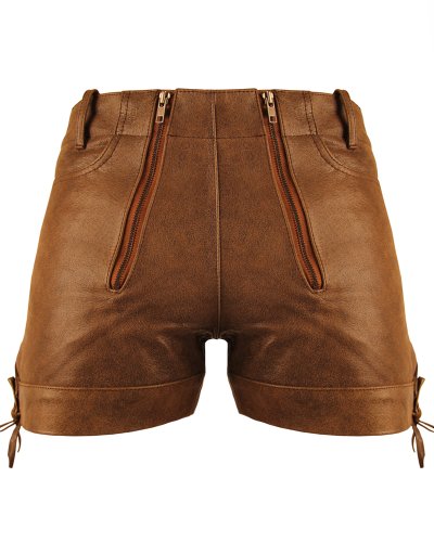 Bockle® Cracker Shorts Kurze Zimmermann Lederhose Leder, Size: W34/L30 von Bockle