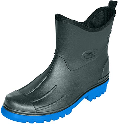 Bockstiegel Herren Jungen Peter PVC Gummistiefel - Schwarz mit Farbiger Sohle, Größe:42 EU, Farbe:Schwarz/Royalblau von Bockstiegel