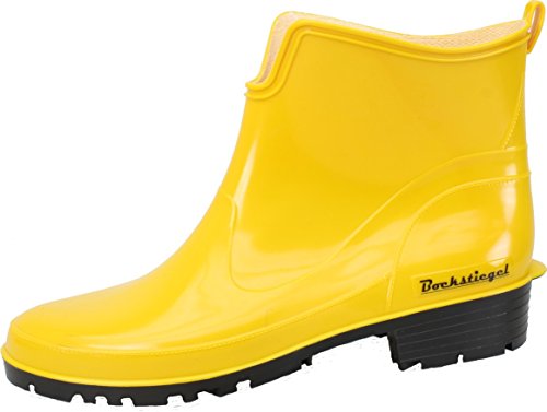 Bockstiegel Damen Gummistiefel Saskia Regenstiefel aus Polyvinylchlorid (PVC) kurzschaft, Farbe:gelb, Größe:37 EU von Bockstiegel