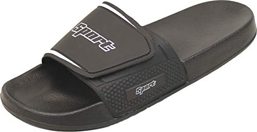 Bockstiegel Damen Herren Badepantolette Ole, Farbe:schwarz, Größe:45 EU von Bockstiegel