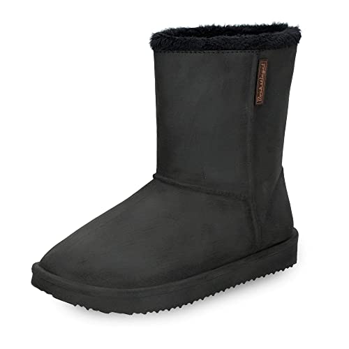 Bockstiegel Damen Mädchen Gummistiefel Vanessa-Woman Warmfutter im Boot -Design, Farbe:schwarz, Größe:41 EU von Bockstiegel