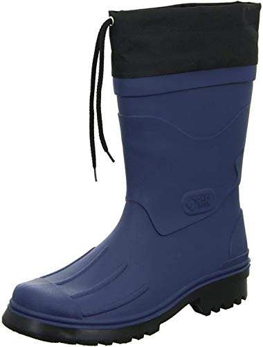 Bockstiegel Gummistiefel in Übergrößen Blau Nils - Dk-Blau/Schwarz große Herrenschuhe, Größe:46 von Bockstiegel