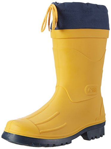 Bockstiegel Gummistiefel in Übergrößen Gelb Nils - Gelb/Dk-blau große Herrenschuhe, Größe:48 von Bockstiegel