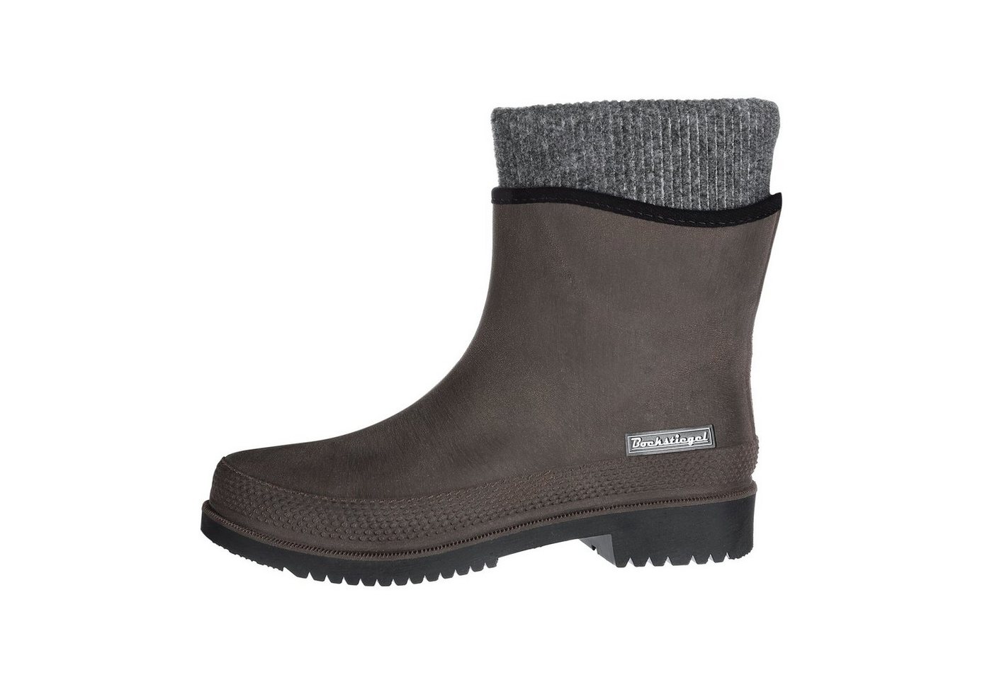 Bockstiegel Gummistiefelette Damen Gummistiefel Regenstiefel Nicole in Lederoptik mit Innenfutter von Bockstiegel