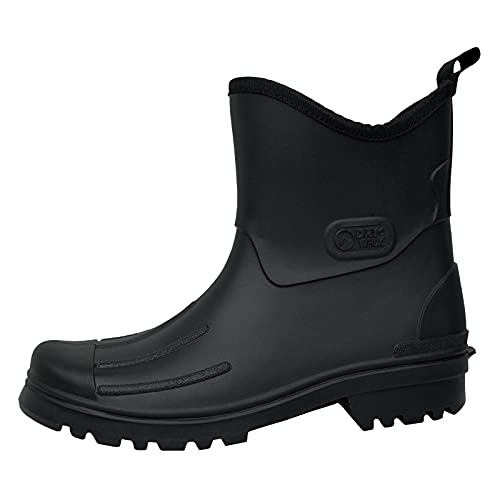 Bockstiegel Herren Jungen Peter PVC Gummistiefel - Schwarz mit Farbiger Sohle, Größe:41 EU, Farbe:Schwarz/Gelb von Bockstiegel