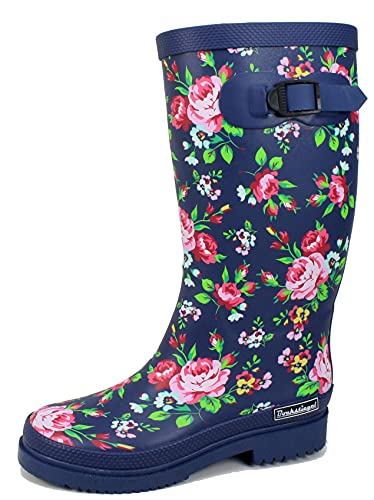 Bockstiegel Julia - Modischer Damen-Gummistiefel, Farbe: dk-Blau/Multi, Größe: 42 von Bockstiegel