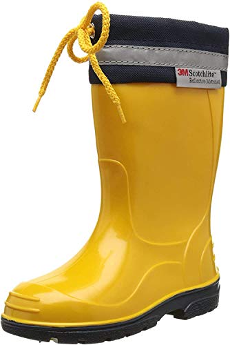 Bockstiegel Kim Jungen Regenstiefel 23 EU, Gelb von Bockstiegel