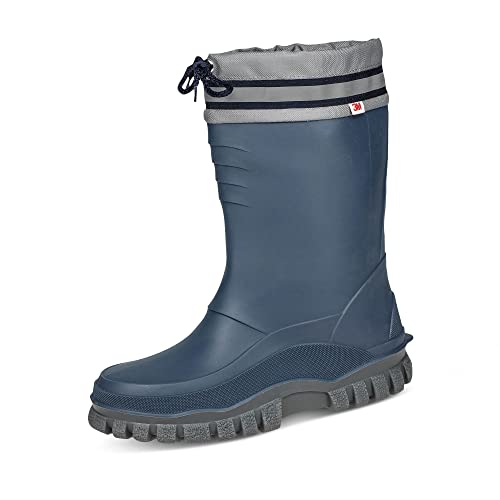 Bockstiegel Kinder Gummistiefel Arktis mit Warmfutter, Farbe:dunkelblau, Größe:28-29 von Bockstiegel