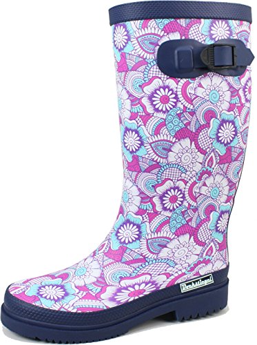 Bockstiegel Susanne - Modischer Damen-Gummistiefel, Farbe: Blau/Multi, Größe: 36 von Bockstiegel