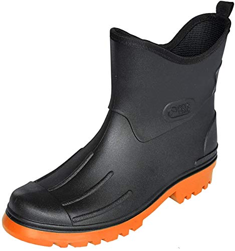 Herren Regenstiefel Peter von Dry Walk (41, schwarz-orange) von Bockstiegel