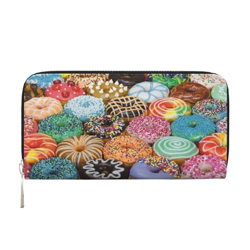 Bocvgbbrd Donuts Herren Leder Geldbörsen Herren Geldbörsen Herren Geldbörsen UK Kartenhalter Dokumentengeldbörsen Damengeldbörsen Ledergeldbörsen Portemonnaie, Schwarz , Einheitsgröße, Modern von Bocvgbbrd