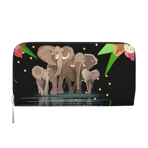 Bocvgbbrd ELEPHANT Herren Leder Geldbörsen Herren Geldbörsen Herren Geldbörsen UK Kartenhalter Dokumentengeldbörsen Damengeldbörsen Ledergeldbörsen Portemonnaie, Schwarz , Einheitsgröße, Modern von Bocvgbbrd