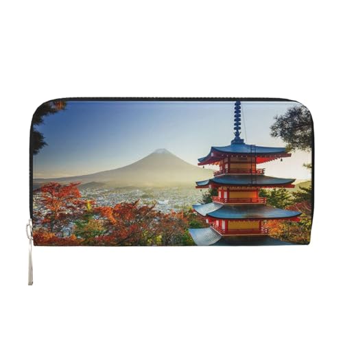 Bocvgbbrd Japan Mount Fuji Landschaft Herren Leder Geldbörsen Herren Geldbörsen Herren Geldbörsen UK Kartenhalter Dokumentenbörsen Damengeldbörsen Ledergeldbörsen Geldbörse, Schwarz , Einheitsgröße, von Bocvgbbrd