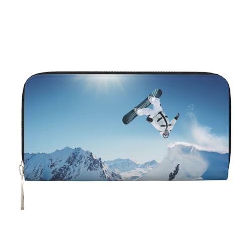 Bocvgbbrd Snowboarding Herren Leder Geldbörsen Herren Geldbörsen Herren Geldbörsen UK Kartenhalter Dokumentengeldbörsen Damengeldbörsen Ledergeldbörsen Geldbörse, Schwarz , Einheitsgröße, Modern von Bocvgbbrd