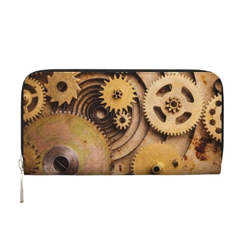 Bocvgbbrd The Clocks Theme Gears Herren Ledergeldbörsen Herren Geldbörsen Herren Geldbörsen UK Kartenhalter Dokumentenbörsen Damengeldbörsen Ledergeldbörsen Geldbörse, Schwarz , Einheitsgröße, Modern von Bocvgbbrd