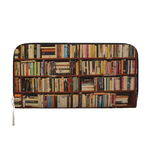 Neat Bookshelf Herren Leder Geldbörsen Herren Geldbörsen Herren Geldbörsen UK Kartenhalter Dokumentengeldbörsen Damengeldbörsen Ledergeldbörsen Portemonnaie, Schwarz , Einheitsgröße, Modern von Bocvgbbrd