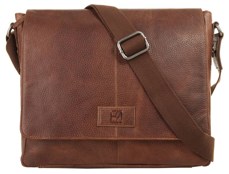 BODENSCHATZ Messenger Bag echt Leder von Bodenschatz