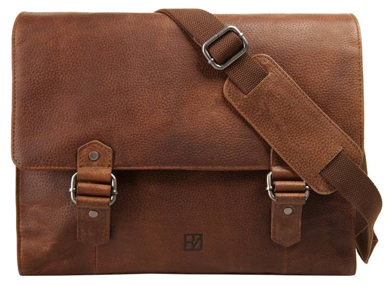 BODENSCHATZ Messenger Bag echt Leder von Bodenschatz