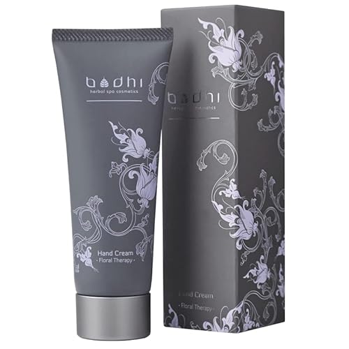 BODHI® Natürliche Handcreme FLORAL THERAPY 50g | für sehr trockene und empfindliche Handhaut zur Regeneration und Pflege der Haut mit pflanzlichen und ätherischen Ölen | Bio & Vegan von BODHI