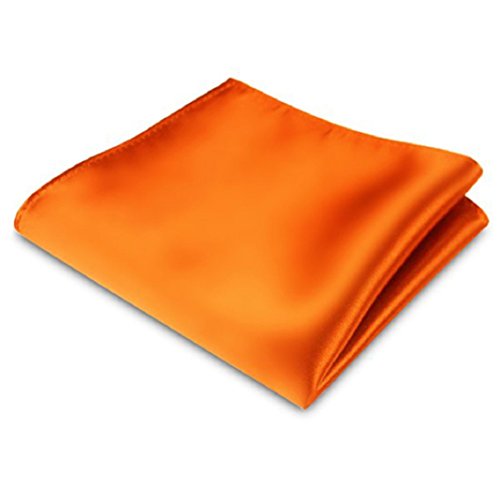 Bodhi2000 Einstecktuch für Herren, Satin-Imitat, Seide, Einstecktuch, Einstecktuch, für Hochzeit, Party, Orange, Einheitsgröße von Bodhi2000