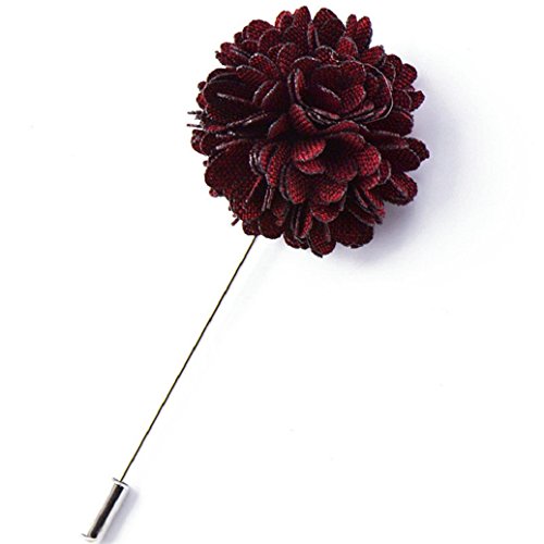 Bodhi2000 Herren Revers Stick Brosche Pin Blume Handgefertigte Boutonniere für Anzug Tuxedo von Bodhi2000