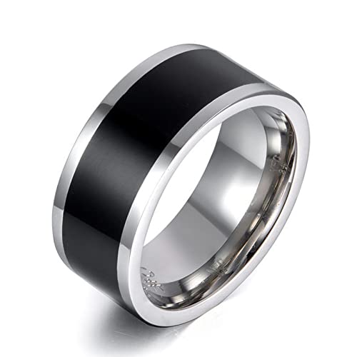 Bodhi2000 NFC Chip Ring Easy Using NFC Smart Ring Fashion for Daily Wear Black US 12 von Bodhi2000