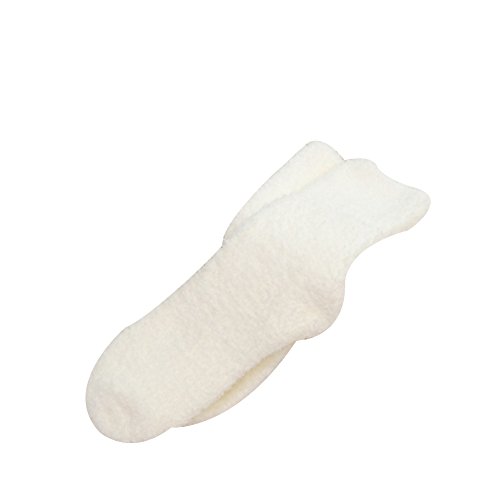 Bodhi2000 Damen Casual Warme Socken Weiche Dicke flauschige Kuschelsocken Socken (weiß) von Bodhi2000