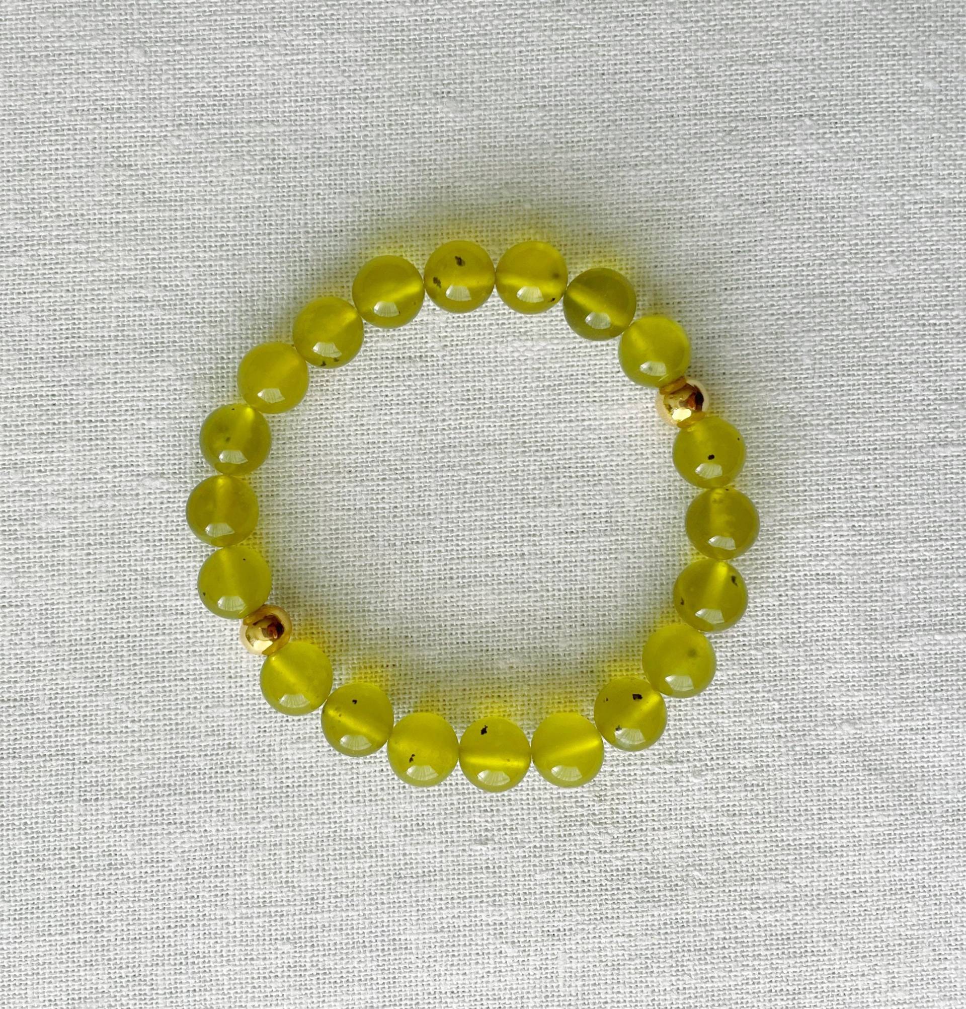 Gelber Onyx Armband/Yoga Stretch Stacking 8 Mm Perle Edelstein Schmuck Solar Plexus Chakra Dezember Geburtsstein Boho von BodhiSoulJewelry