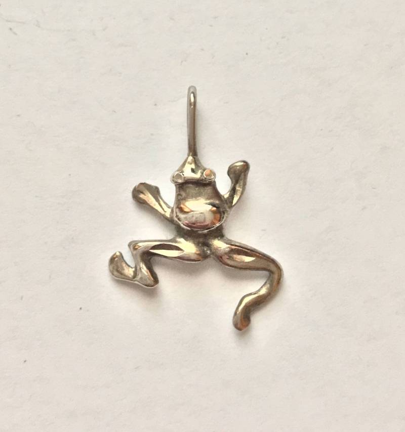Vintage Sterling Silber Frosch Anhänger Vintage Sterling Silber Frosch Anhänger von BodhisJunque
