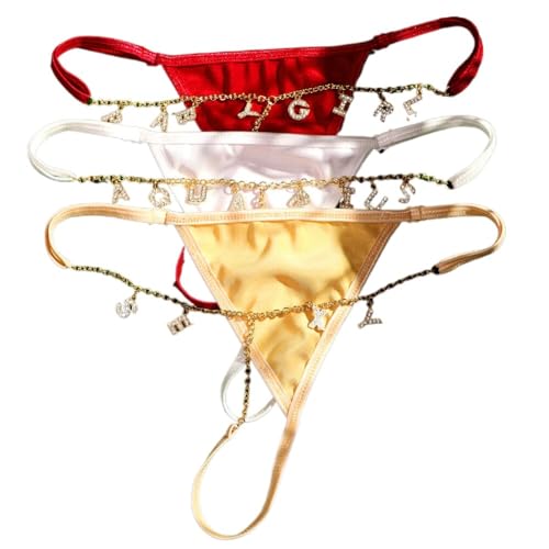 Benutzerdefinierter Sexy String,Bling Kristall Buchstaben Diy Name Taillenkette Frauen Körper Kette Mehrfarbiger Bikini G-String String String Strand Benutzerdefinierter Schmuck Geschenk Für Pa von Bodmind