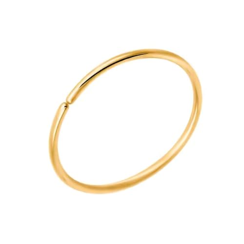 Body CAC Gold 22G×10mm Extra dünner Nasenring, chirurgisch geglüht, nahtlos, geteilter Ring, 0,6mm, hypoallergener Lippenhelix-Knorpel-Piercingschmuck für Frauen Body CAC Gold 22G×10mm Extra dünner Nasenring, chirurgisch geglüht, nahtlos, geteilter Ring, 0,6mm, hypoallergener Lippenhelix-Knorpel-Piercingschmuck für Frauen von Body CAC