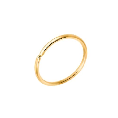 Body CAC Gold 0.6mm×7mm Extra dünner Nasenring, chirurgisch geglüht, nahtlos, geteilter Ring, 0,6mm, hypoallergener Lippenhelix-Knorpel-Piercingschmuck für Frauen Body CAC Gold 0.6mm×7mm Extra dünner Nasenring, chirurgisch geglüht, nahtlos, geteilter Ring, 0,6mm, hypoallergener Lippenhelix-Knorpel-Piercingschmuck für Frauen von Body CAC